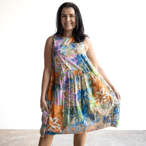 Pinafore Smock Dress by Orientique Australia - Miramar - 81349