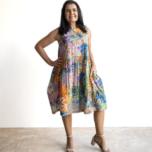 Pinafore Smock Dress by Orientique Australia - Miramar - 81349