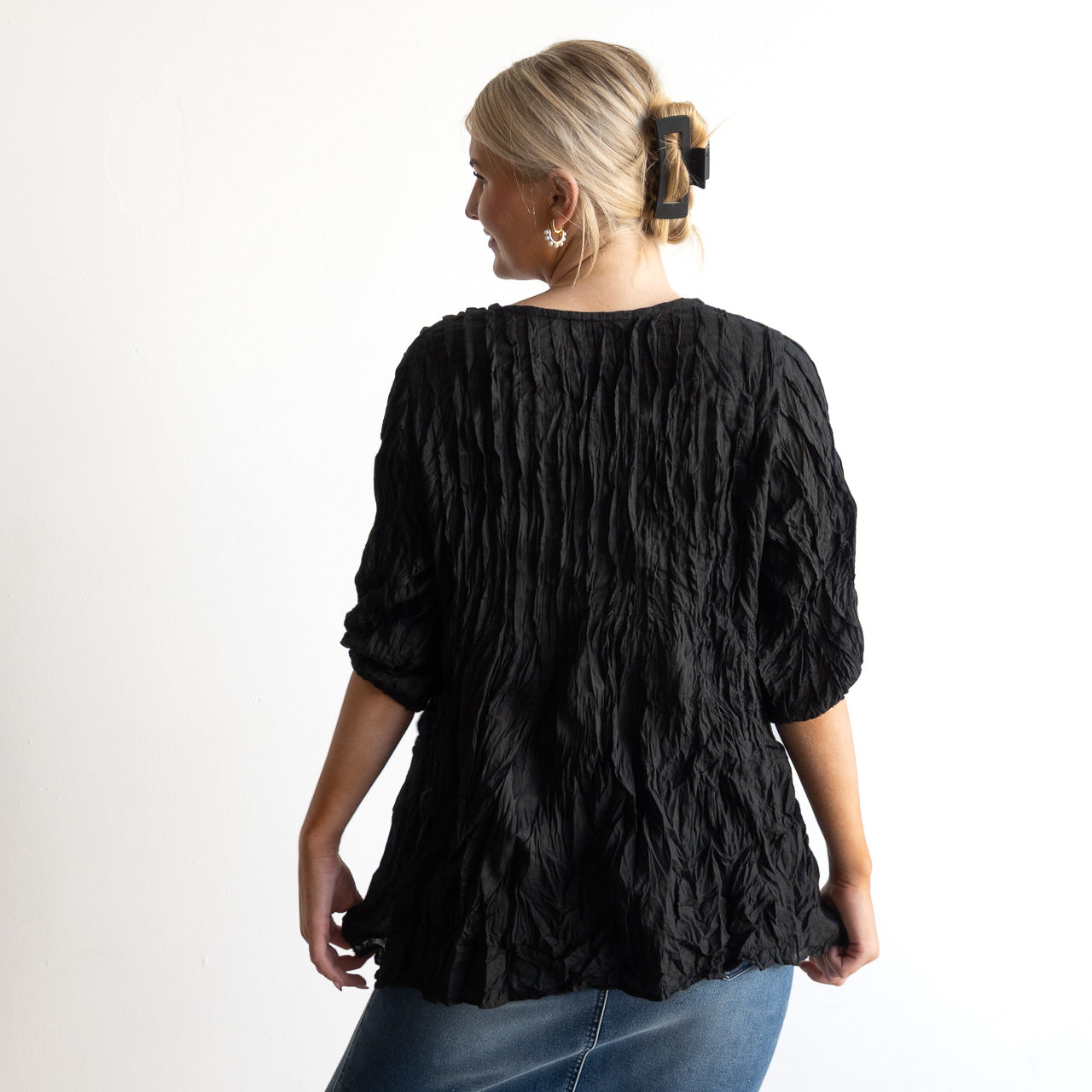 Pintuck Blouse Top