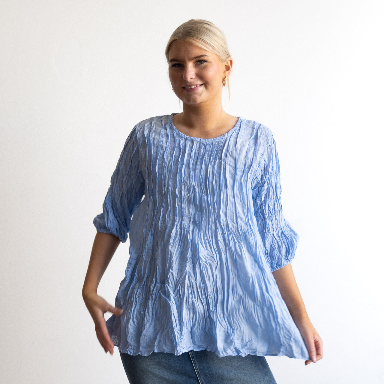 Pintuck Blouse Top