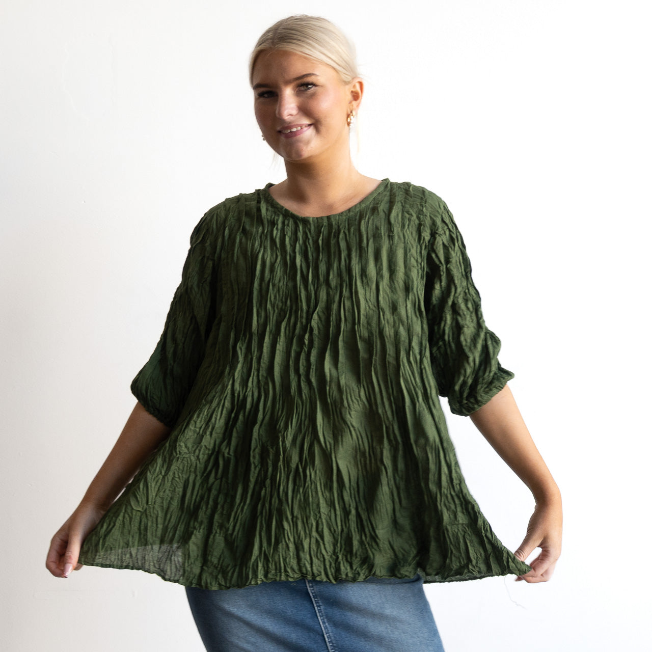 Pintuck Blouse Top