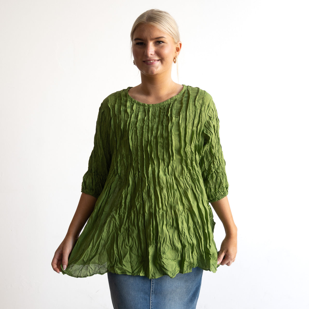 Pintuck Blouse Top