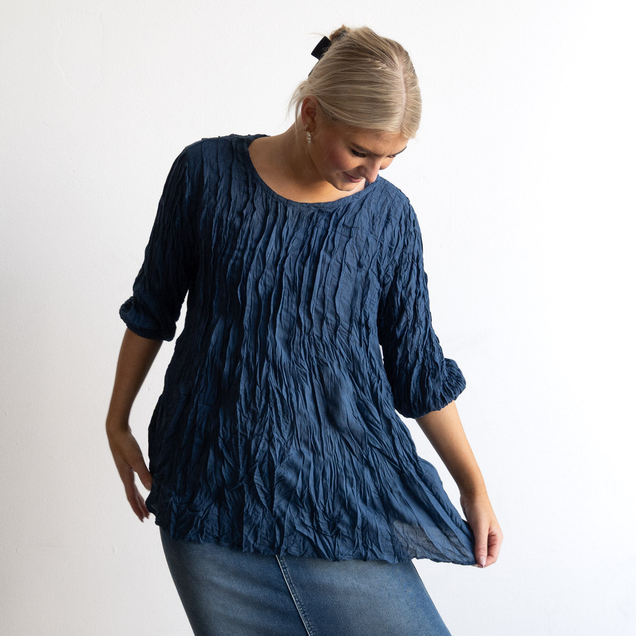 Pintuck Blouse Top