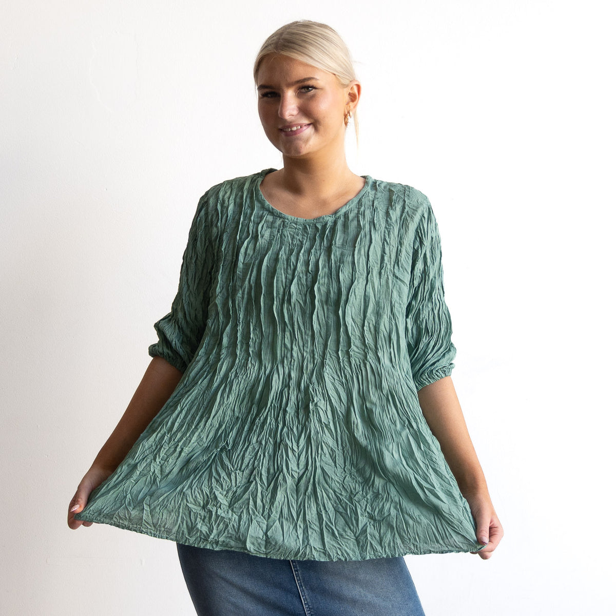 Pintuck Blouse Top