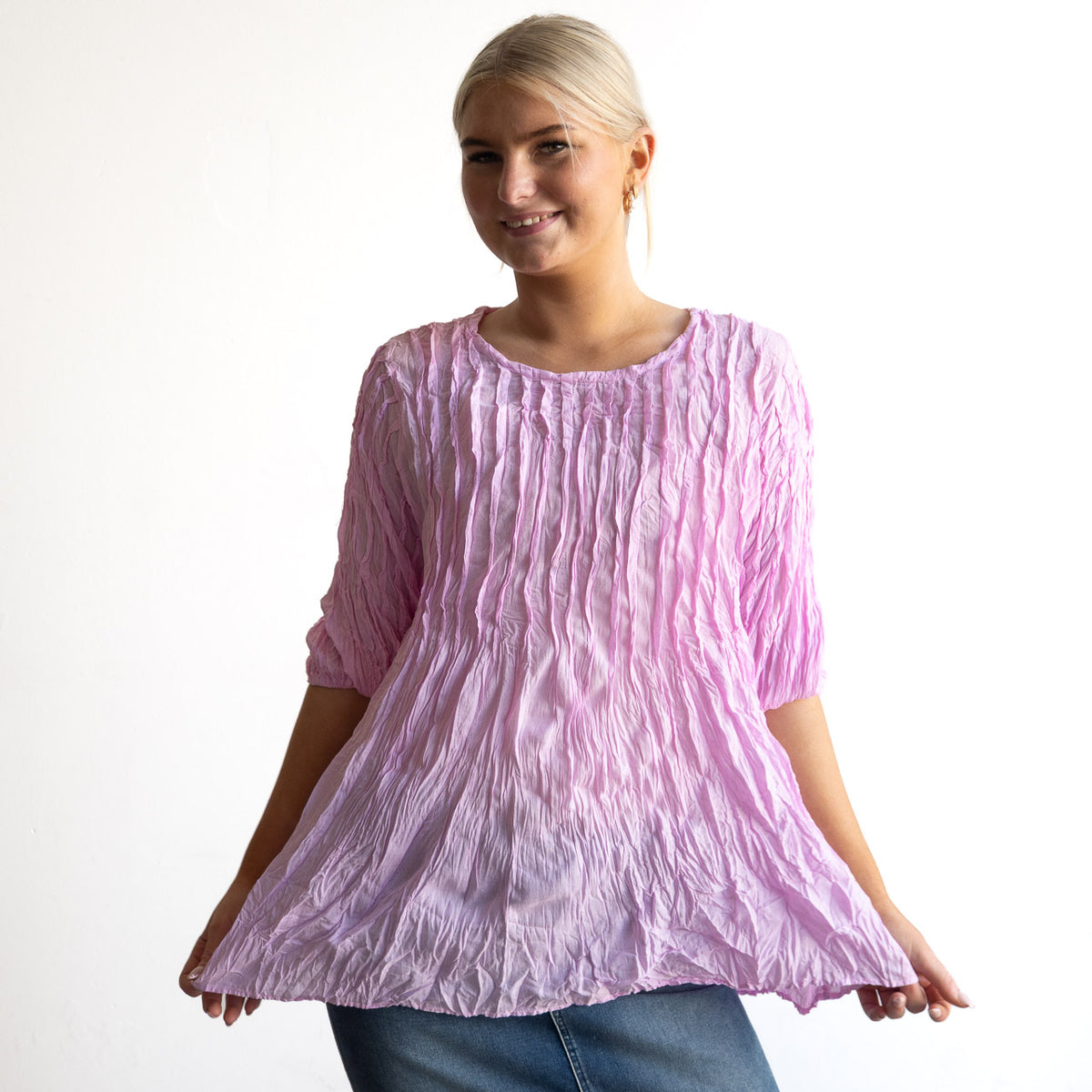 Pintuck Blouse Top