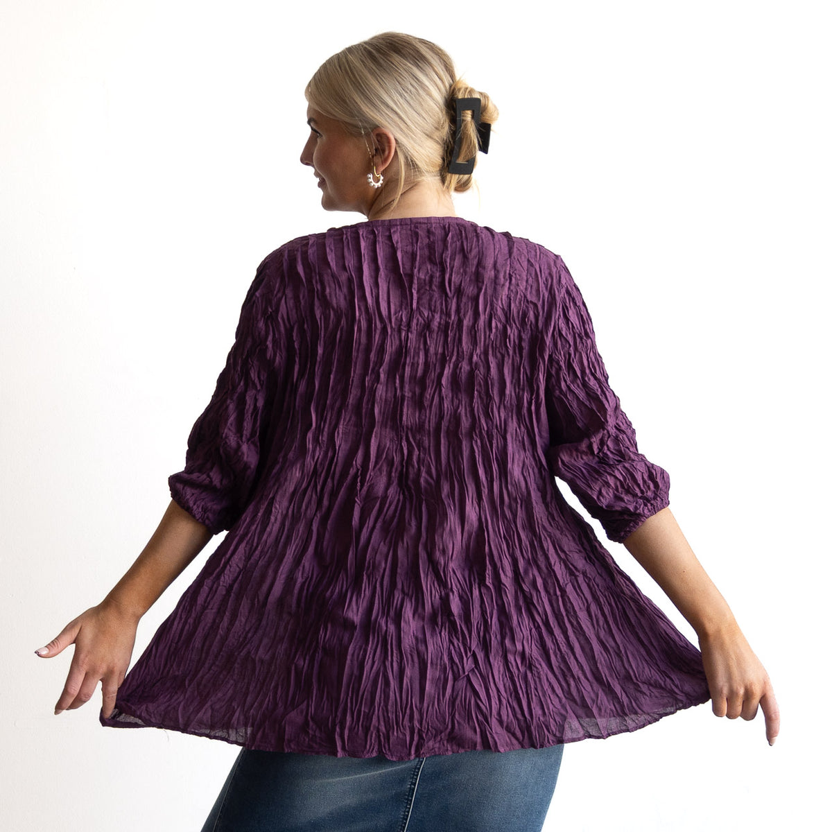 Pintuck Blouse Top