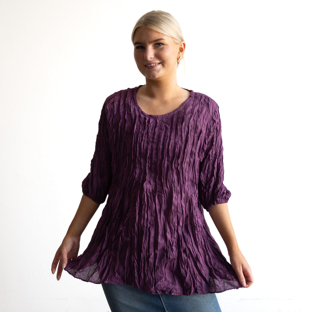 Pintuck Blouse Top