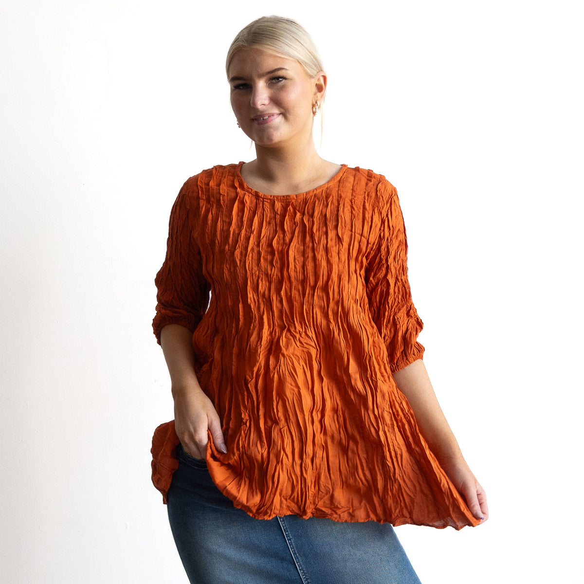 Pintuck Blouse Top