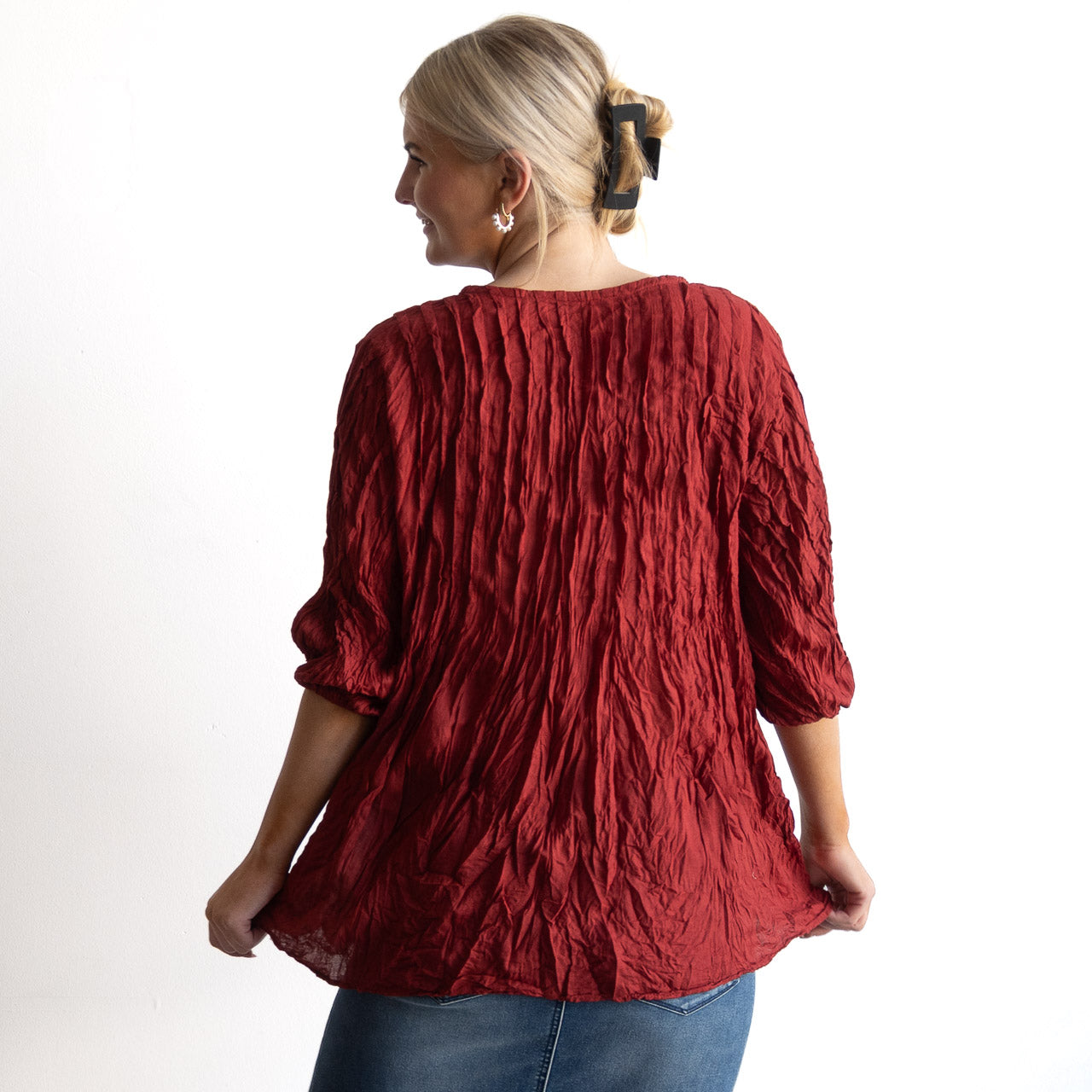 Pintuck Blouse Top