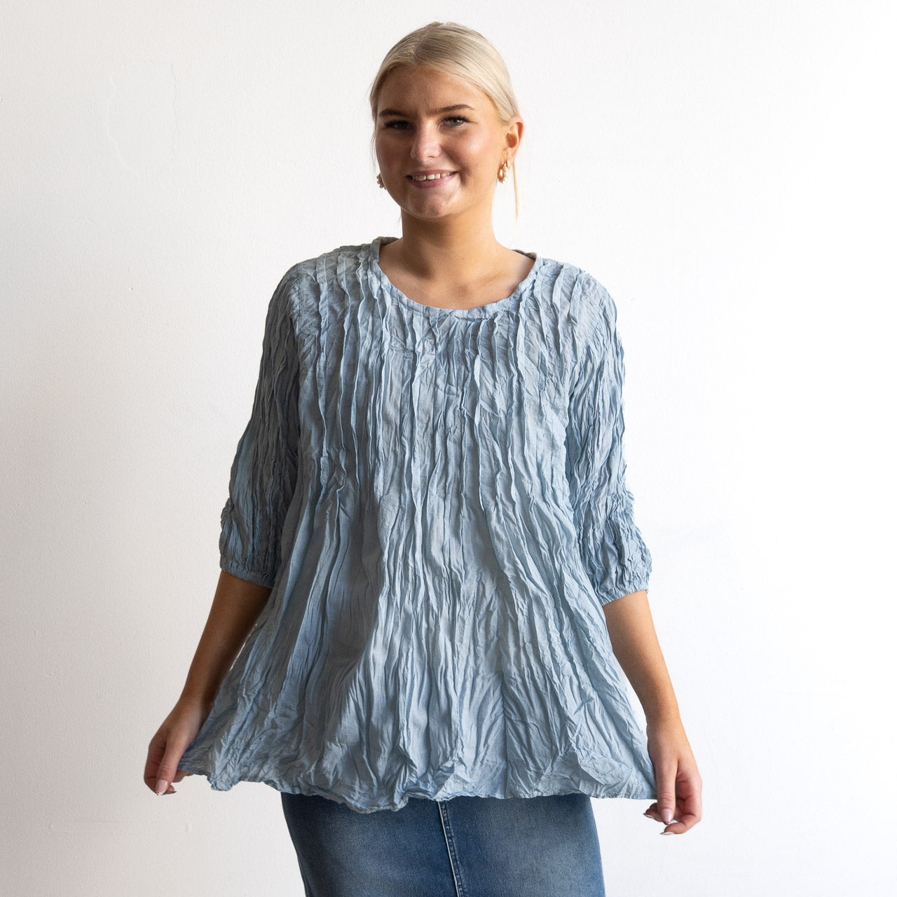 Pintuck Blouse Top