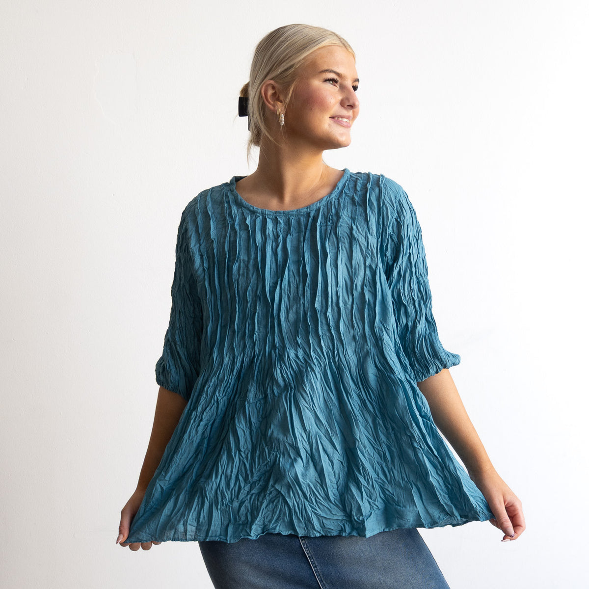 Pintuck Blouse Top