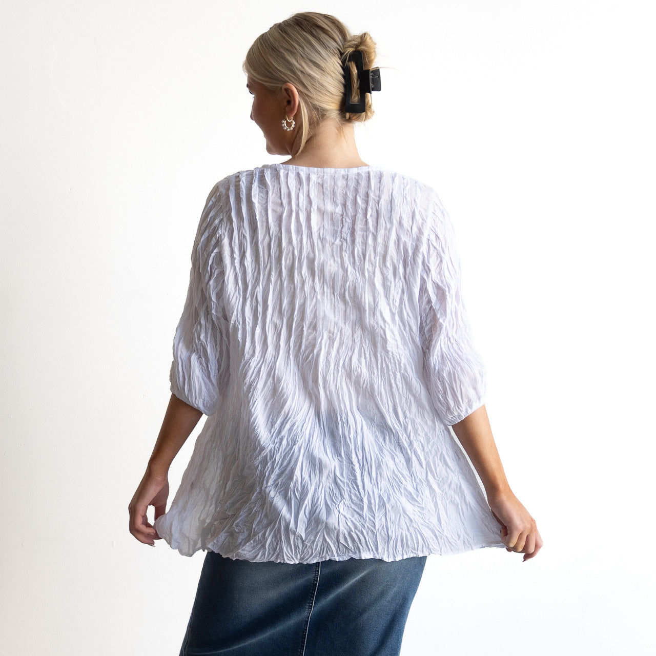 Pintuck Blouse Top