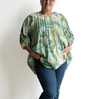 Pintuck Blouse Top - Petal & Plaid