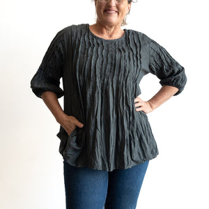 Pintuck Blouse Top