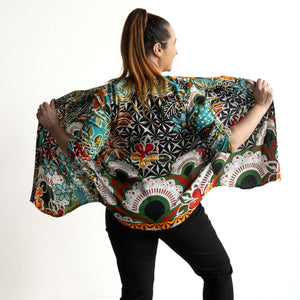 Pleat Button-Through Tunic Blouse by Orientique Australia - Guaratiba - 62756