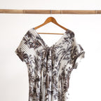 Pleat Shaped Midi Dress - Borneo