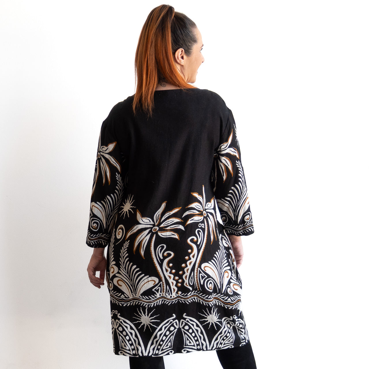 Pleated Curve Dress by Orientique Australia - Indus - 40247