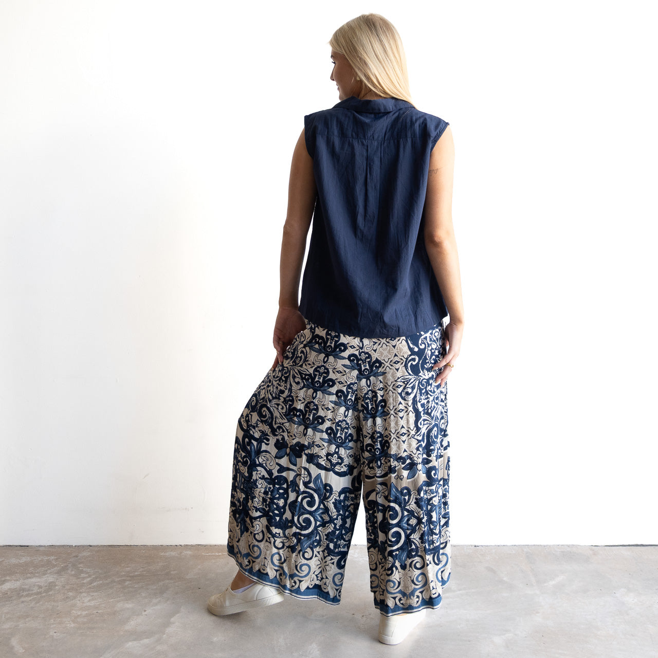 Pleated Pant - Monaco - 2705