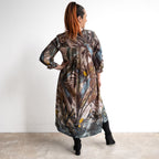 Pleated Shirt Dress by Escape - Almasa - 31068