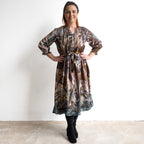 Pleated Shirt Dress by Escape - Almasa - 31068