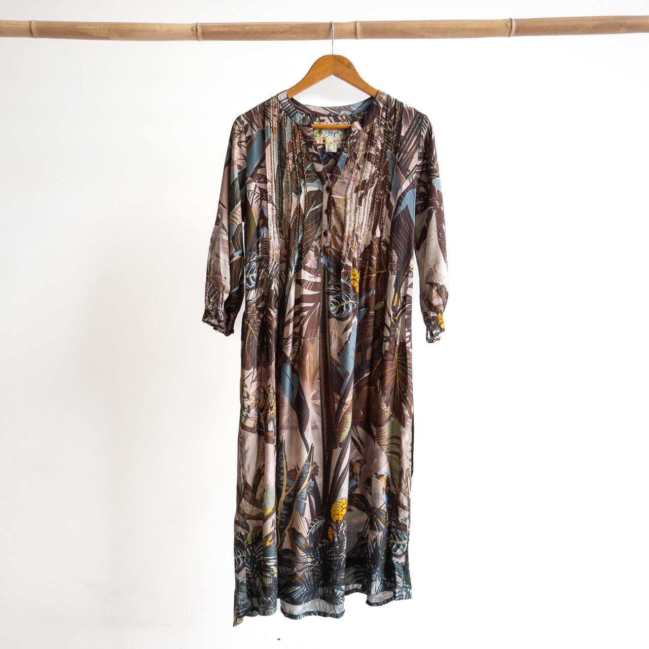 Pleated Shirt Dress by Escape - Almasa - 31068