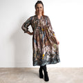 Pleated Shirt Dress by Escape - Almasa - 31068