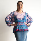 Poet Blouse - 32535 - Indian Pink