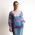 Poet Blouse - 32535 - Indian Pink