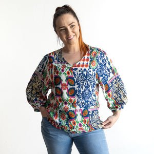 Poet Blouse by Orientique Australia - Buzios - 32451