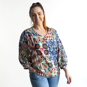 Poet Blouse by Orientique Australia - Buzios - 32451