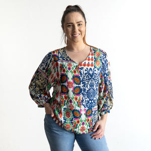 Poet Blouse by Orientique Australia - Buzios - 32451