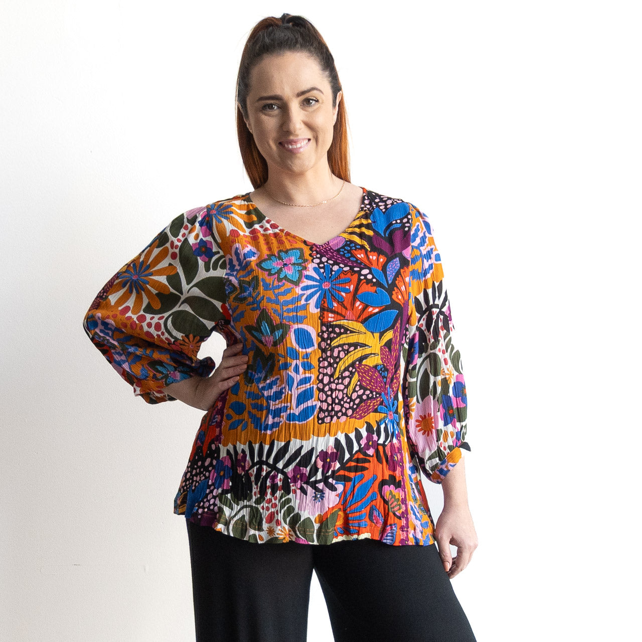 Poet Blouse by Orientique Australia - Salvador - 82208