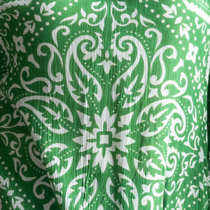 Poet Blouse by Orientique Australia - Bandana Green - 82229
