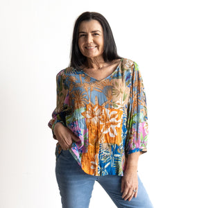 Poet Blouse by Orientique Australia - Miramar - 82216