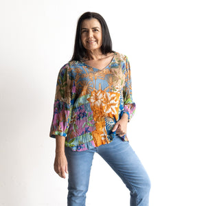 Poet Blouse by Orientique Australia - Miramar - 82216