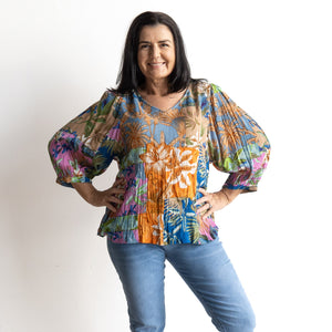 Poet Blouse by Orientique Australia - Miramar - 82216