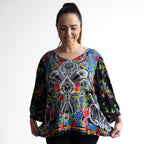 Poet Blouse by Orientique Australia - Paisley Black - 82229