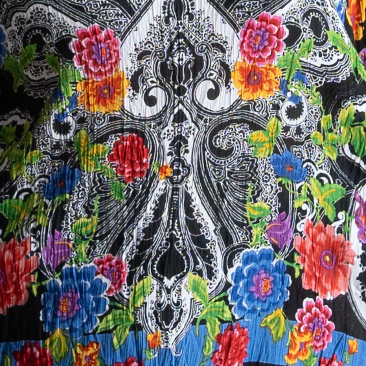 Poet Blouse by Orientique Australia - Paisley Black - 82229