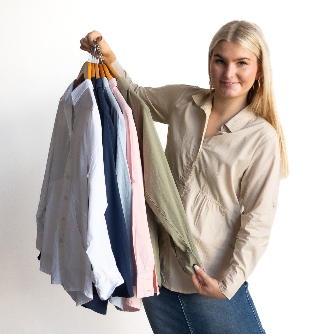 Poplin Pocket Shirt Blouse - 42244