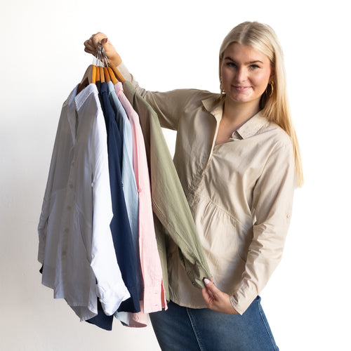 Poplin Pocket Shirt Blouse - 42244