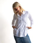 Poplin Pocket Shirt Blouse - 42244