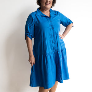 Poplin Shirt Dress by Orientique Australia - 40041