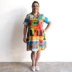 Postcard Collared Dress - Mexicana - 21885M