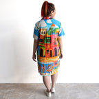Postcard Collared Dress - Mexicana - 21885M
