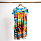 Postcard Cotton Dress - Mexicana - 21880M