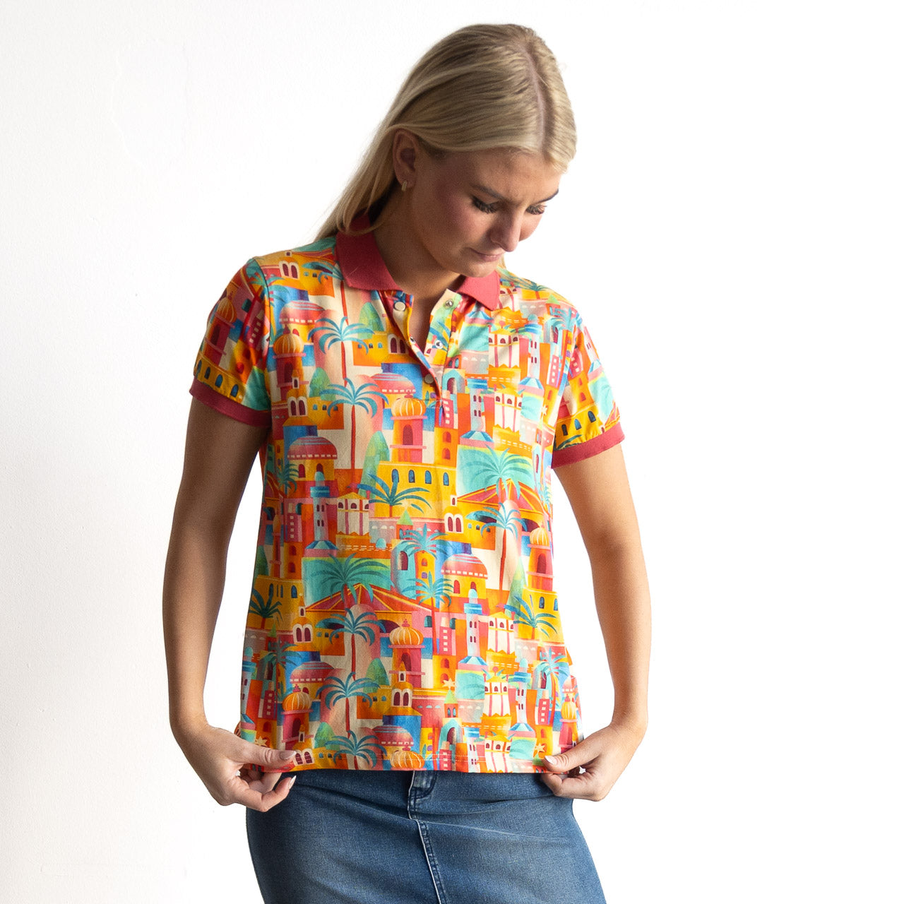 Postcard Polo Shirt - Moorish - 82007