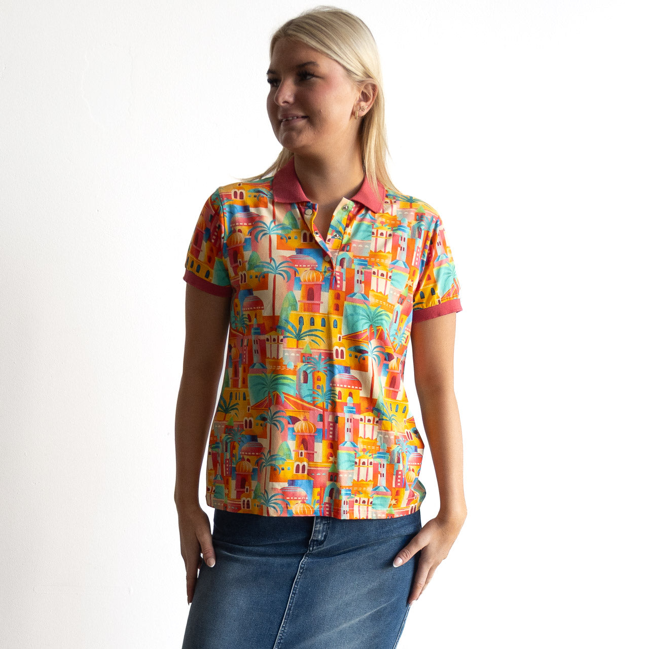 Postcard Polo Shirt - Moorish - 82007