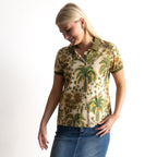 Postcard Polo Shirt - Tropical trees - 82007