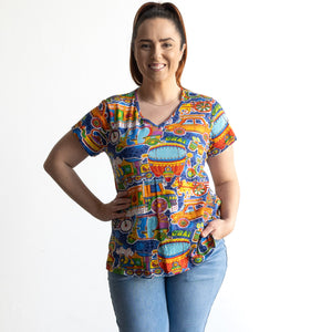 Postcard T-Shirt by Orientique Australia - Dilli - 32448