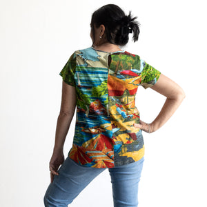Postcard T-Shirt by Orientique Australia - Ibiza - 23097I